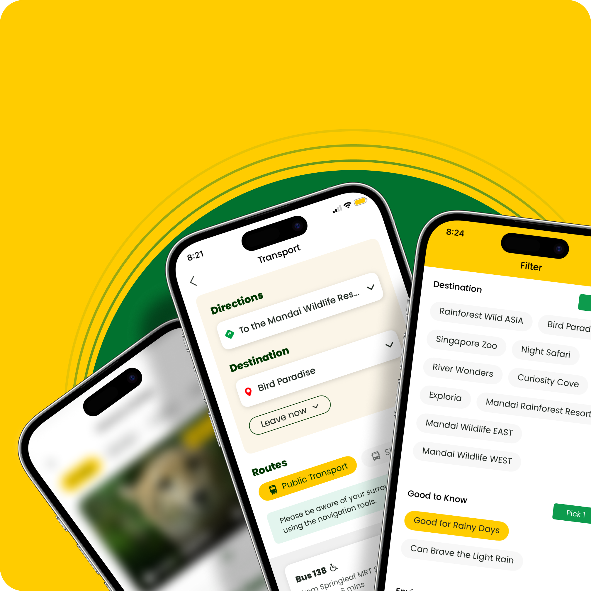 Mobile mockup of Mandai Wildlife Reserve